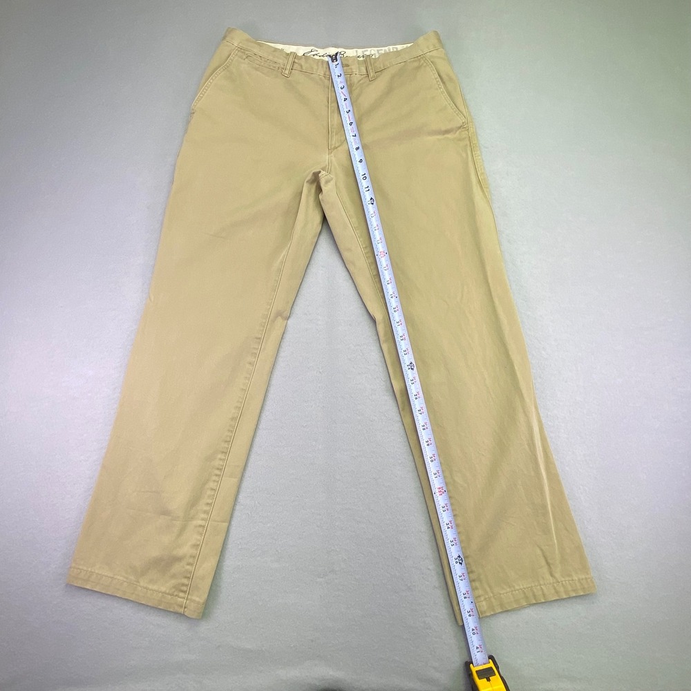 Eddie Bauer Pants Men's 34x34 Khaki Chino Legend Wash Straight Leg Office Wear - Picture 3 of 11